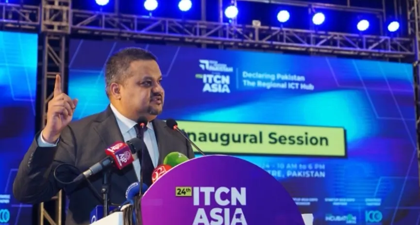 ITCN Asia Lahore 2024 with honorable Federal Minister of IT and Telecom Madam Shaza Fatima